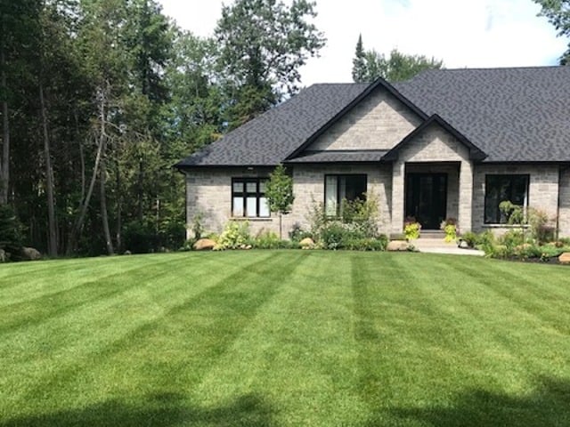 A well-maintained lawn