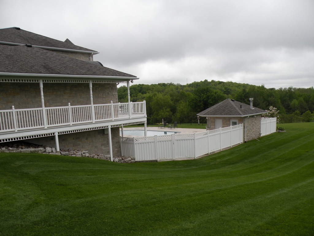 Freshly mowed lawn