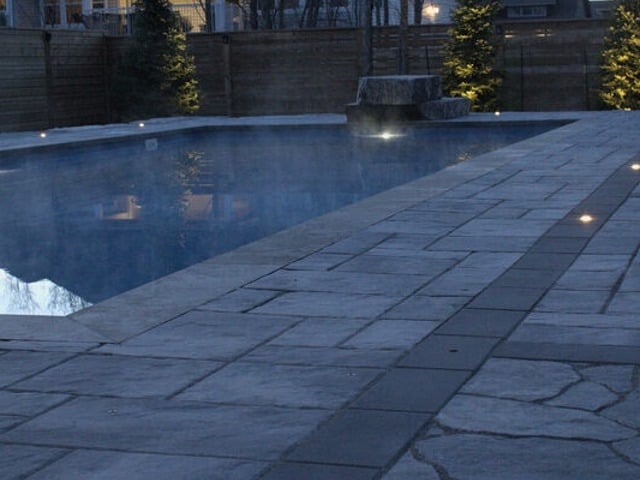 Pool, Lights and Hardscape Install