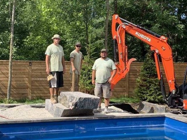 Pool and Hardscape Install