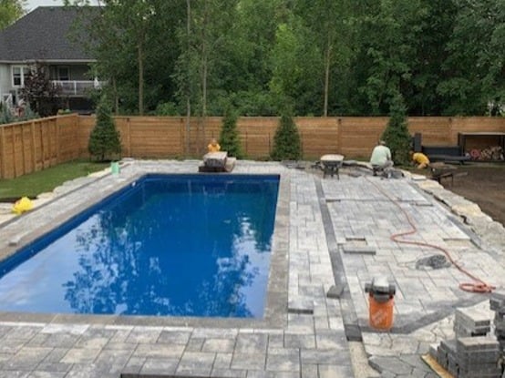 Pool and Hardscape Install