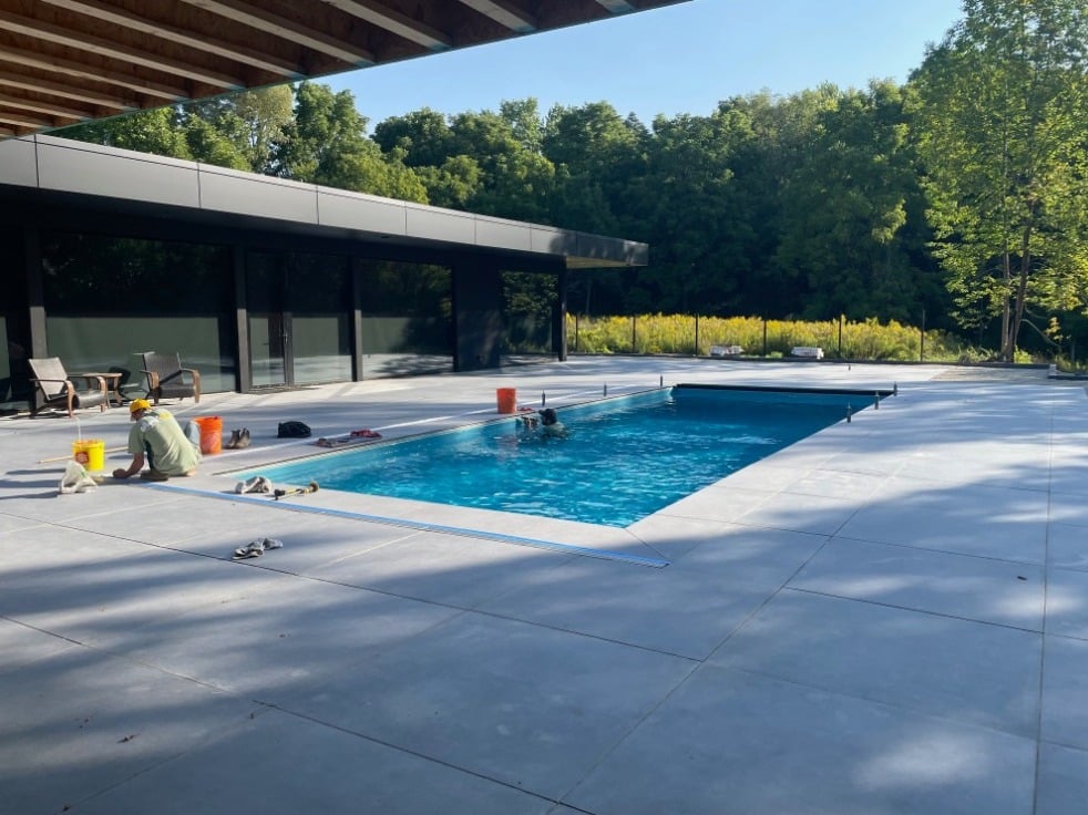Pool and Porcelain Install
