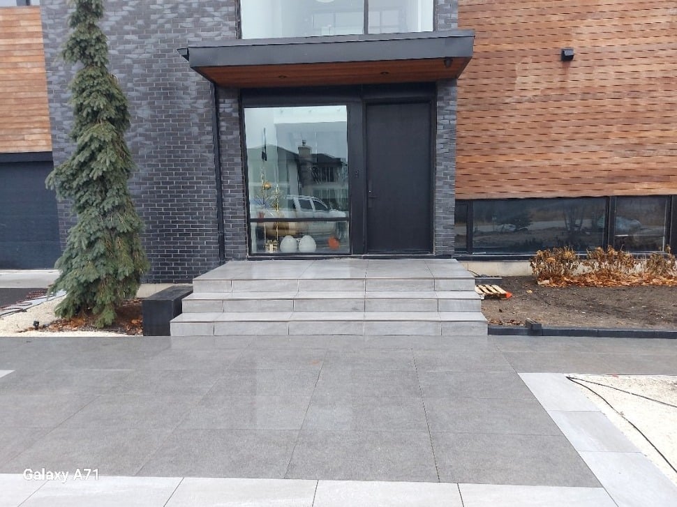 Porcelain Front Entrance Install